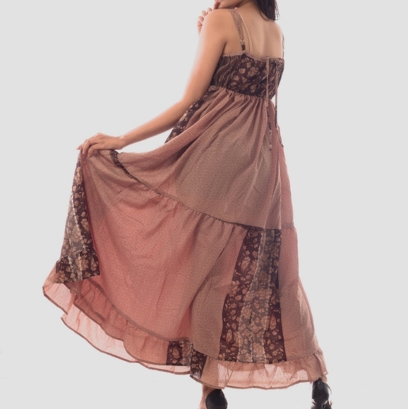 Boho Summer Dress, long and flowy - Picture 4 of 6